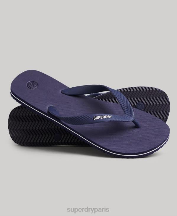 Superdry Hommes tongs classiques vintage D64Z1805 chaussures marine