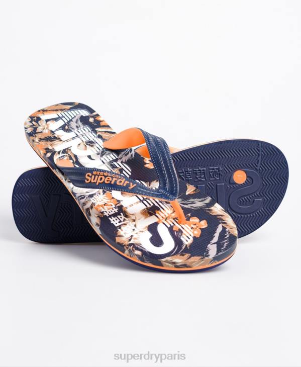 Superdry Hommes tongs imprimées D64Z1951 chaussures multi