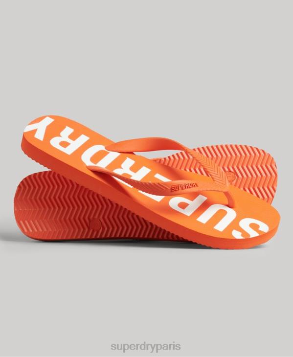 Superdry Hommes tongs sport code core D64Z1893 chaussures orange