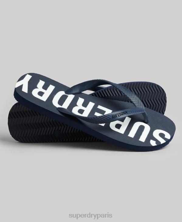 Superdry Hommes tongs sport code core D64Z1901 chaussures marine