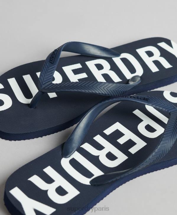 Superdry Hommes tongs sport code core D64Z1901 chaussures marine