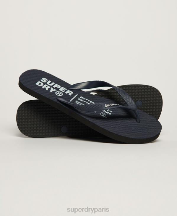 Superdry Hommes tongs studios D64Z1899 chaussures marine