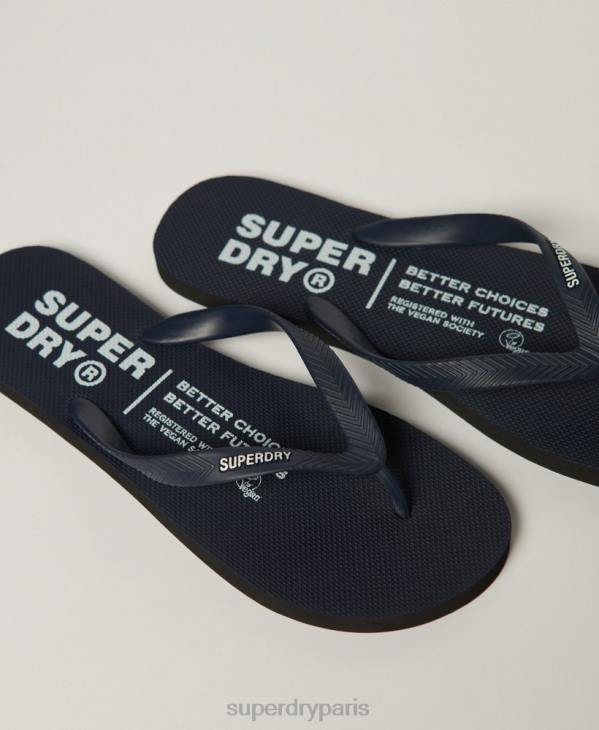 Superdry Hommes tongs studios D64Z1899 chaussures marine