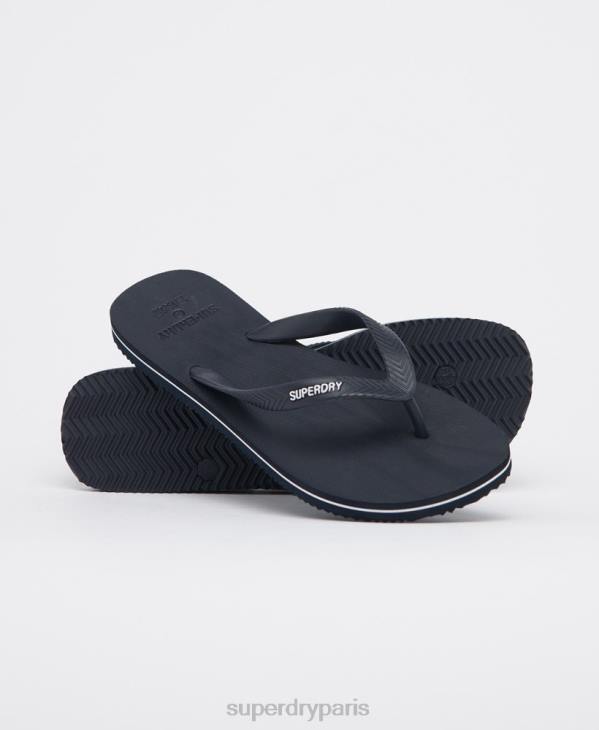 Superdry Hommes tongs unies essentielles D64Z1949 chaussures marine