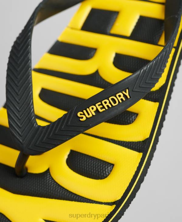 Superdry Hommes tongs végétaliennes D64Z1891 chaussures noir