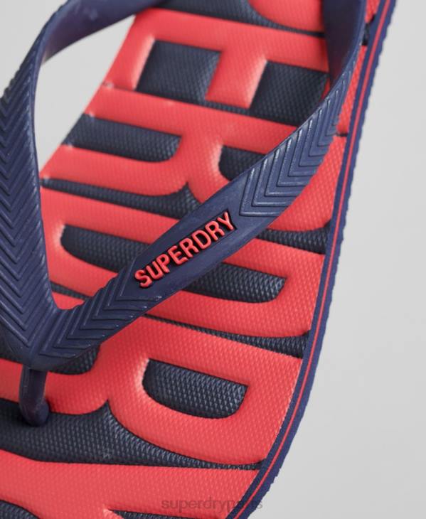 Superdry Hommes tongs végétaliennes D64Z1896 chaussures marine