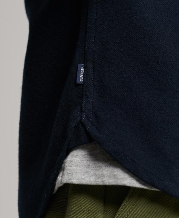 Superdry Hommes chemise Trailsman en flanelle de coton bio D64Z179 vêtements marine