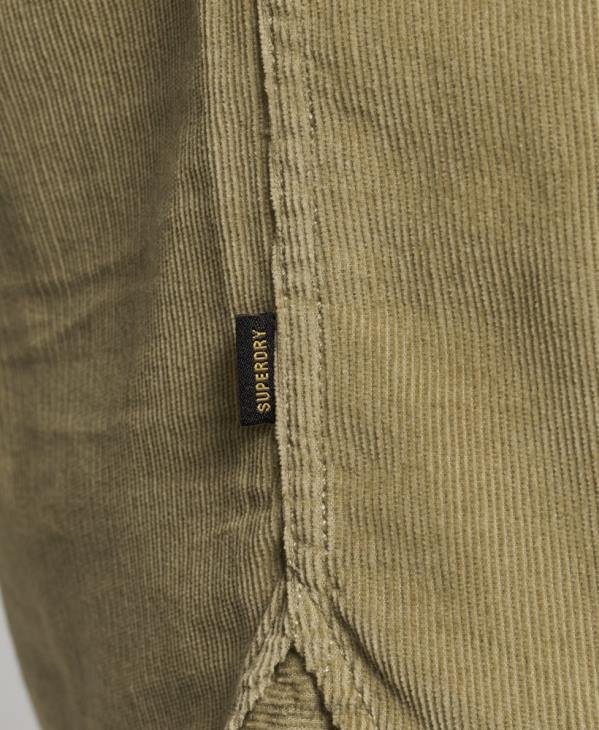 Superdry Hommes chemise Trailsman en velours côtelé D64Z234 vêtements bronzer