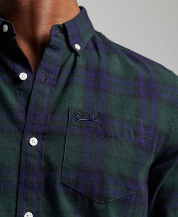 Superdry Hommes chemise boutonnée classique london D64Z164 vêtements vert