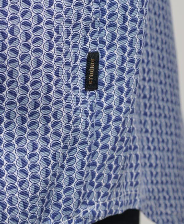 Superdry Hommes chemise des années 70 D64Z180 vêtements bleu