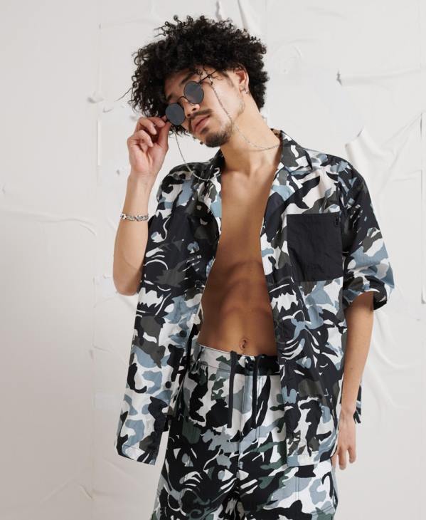 Superdry Hommes chemise dystopie énergétique D64Z220 vêtements multi