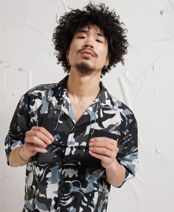 Superdry Hommes chemise dystopie énergétique D64Z220 vêtements multi