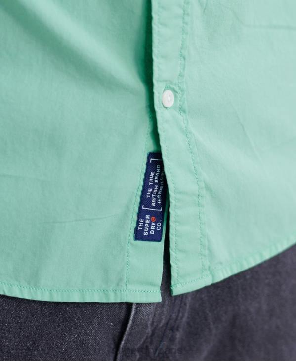 Superdry Hommes chemise à manches longues en sergé classique D64Z243 vêtements vert