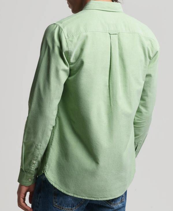 Superdry Hommes chemise oxford vintage en coton bio D64Z6473 vêtements vert