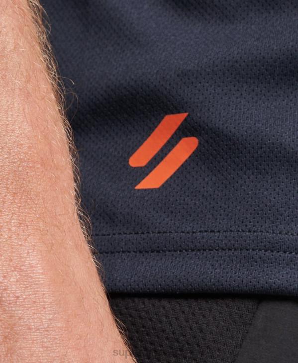 Superdry Hommes débardeur actif D64Z1405 vêtements marine