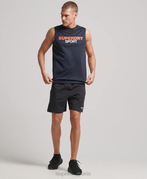 Superdry Hommes débardeur actif D64Z1405 vêtements marine