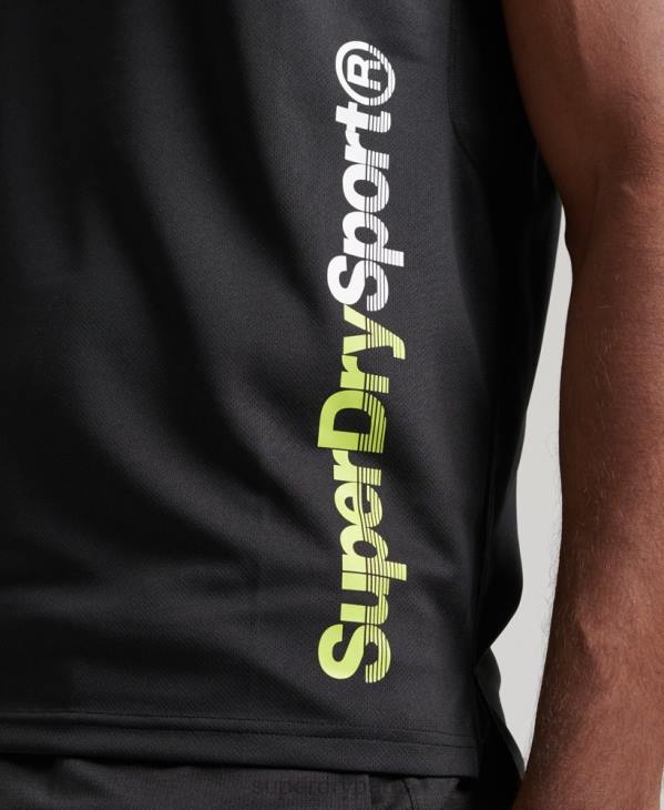 Superdry Hommes débardeur actif D64Z1426 vêtements noir