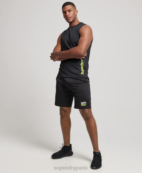 Superdry Hommes débardeur actif D64Z1426 vêtements noir