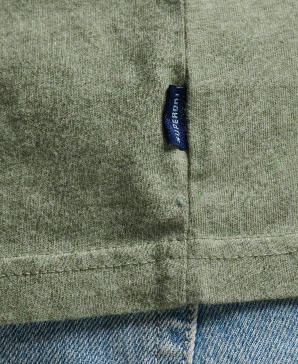 Superdry Hommes débardeur brodé logo vintage en coton bio D64Z1449 vêtements vert