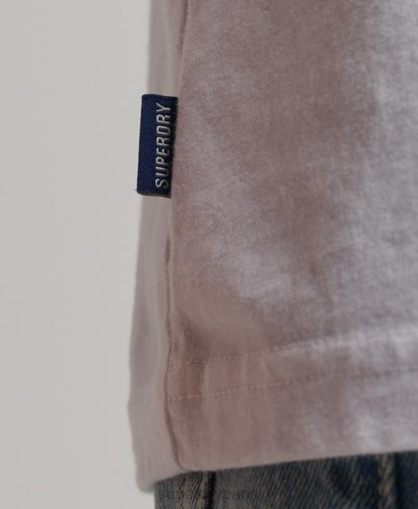 Superdry Hommes débardeur brodé logo vintage en coton bio D64Z1455 vêtements blanc