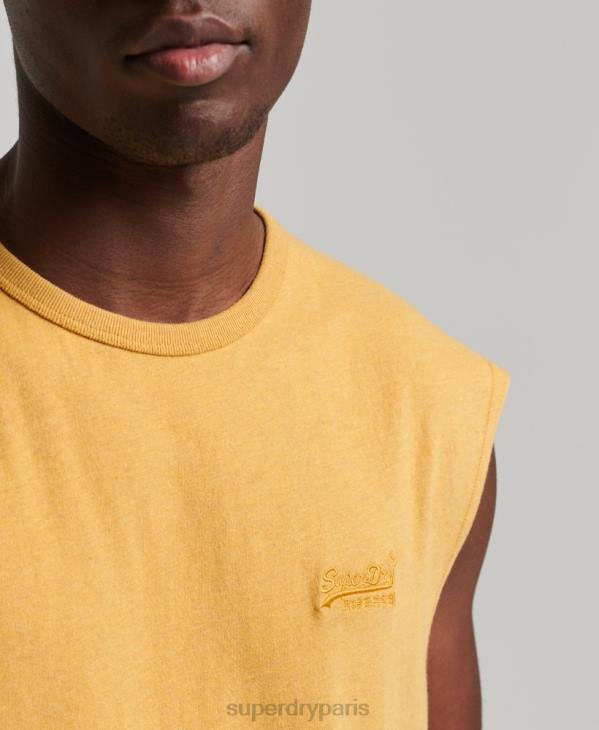 Superdry Hommes débardeur classique en coton bio D64Z1529 vêtements jaune