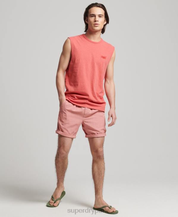 Superdry Hommes débardeur classique en coton bio D64Z1533 vêtements rose