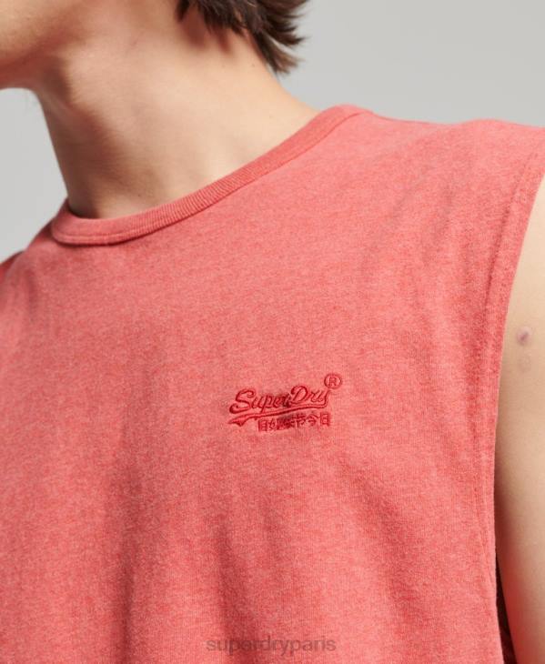 Superdry Hommes débardeur classique en coton bio D64Z1533 vêtements rose