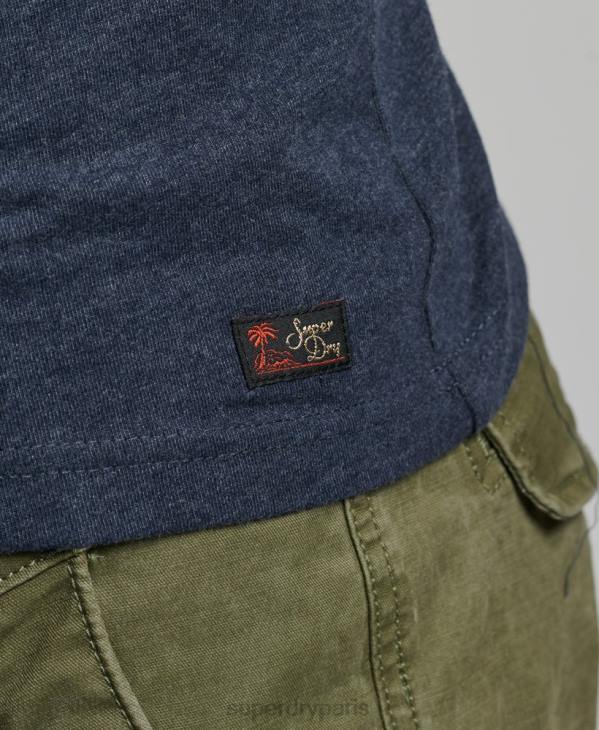 Superdry Hommes débardeur classique lieu vintage D64Z1452 vêtements marine