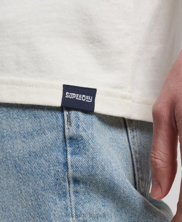 Superdry Hommes débardeur de surf tribal vintage D64Z1478 vêtements crème