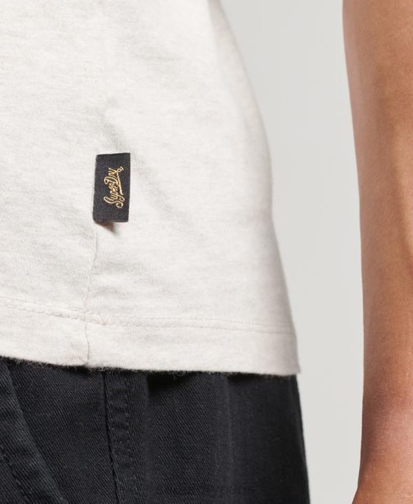 Superdry Hommes débardeur à logo vintage D64Z1453 vêtements crème
