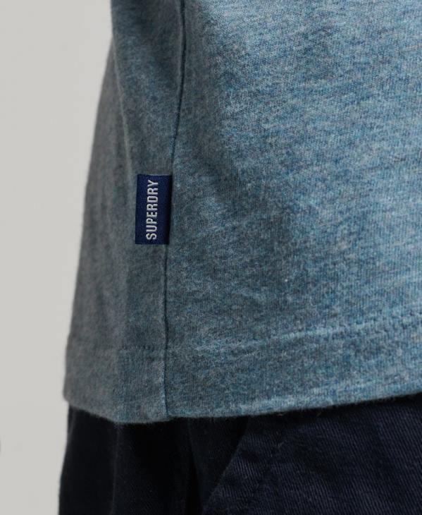 Superdry Hommes débardeur logo vintage en coton bio D64Z1482 vêtements bleu