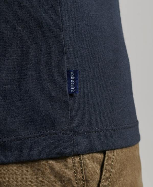 Superdry Hommes débardeur logo vintage en coton bio D64Z1487 vêtements marine