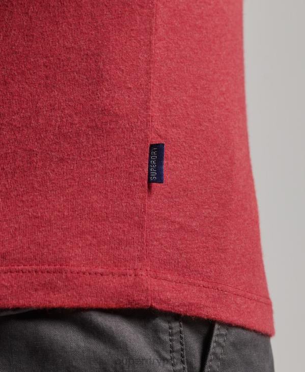 Superdry Hommes débardeur logo vintage en coton bio D64Z1490 vêtements rouge