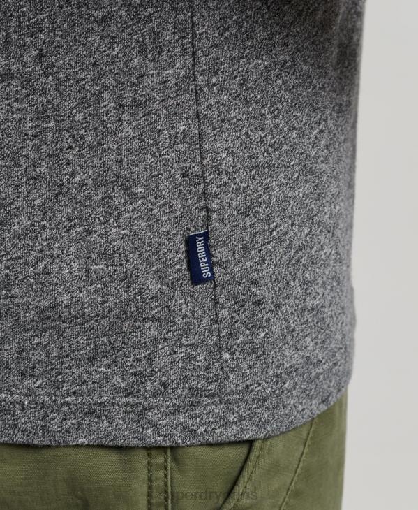 Superdry Hommes débardeur logo vintage en coton bio D64Z1502 vêtements gris foncé