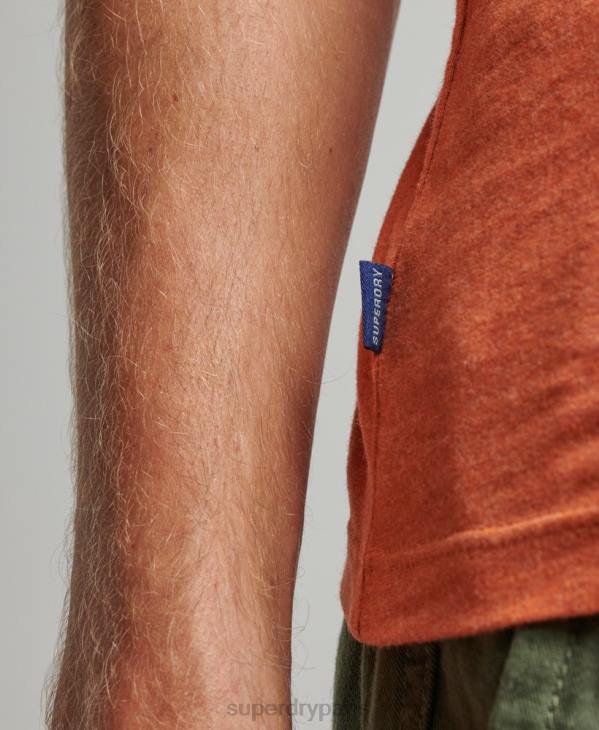 Superdry Hommes débardeur logo vintage en coton bio D64Z1511 vêtements orange