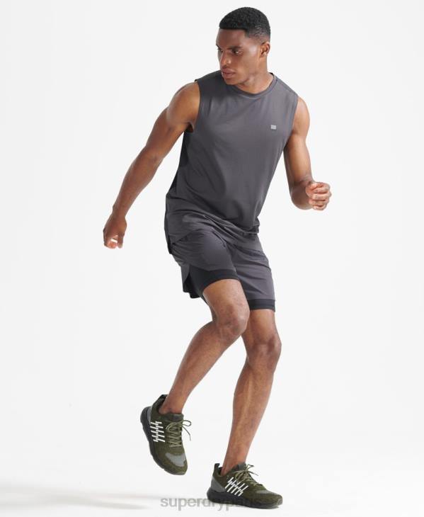 Superdry Hommes débardeur train D64Z1434 vêtements gris foncé