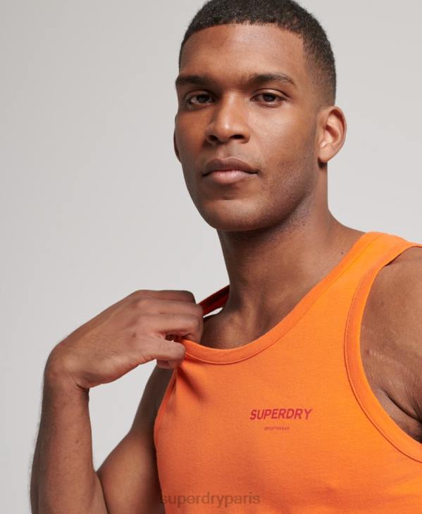 Superdry Hommes gilet de sport code core D64Z1483 vêtements orange