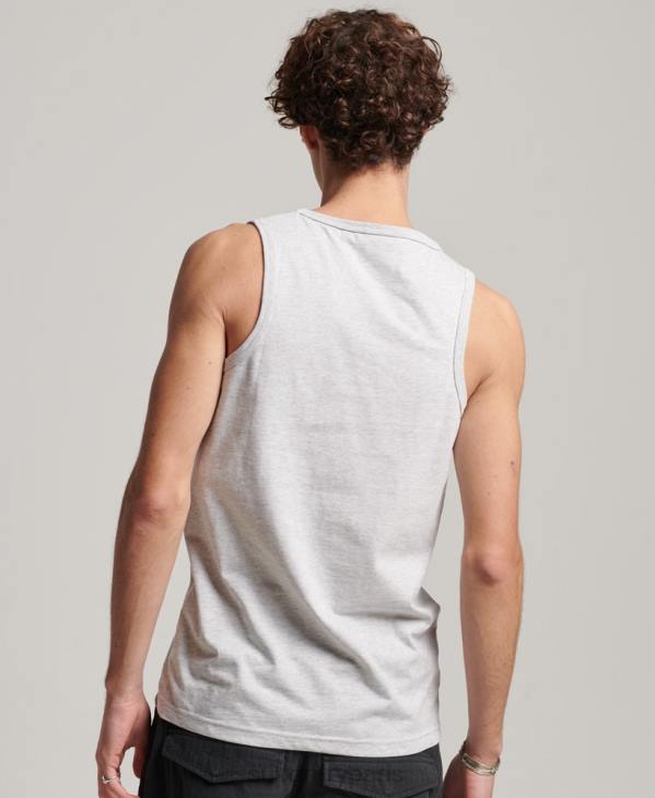 Superdry Hommes gilet néon vintage D64Z1473 vêtements gris clair