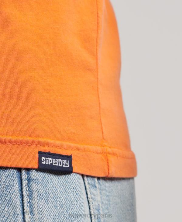 Superdry Hommes gilet néon vintage D64Z1501 vêtements orange