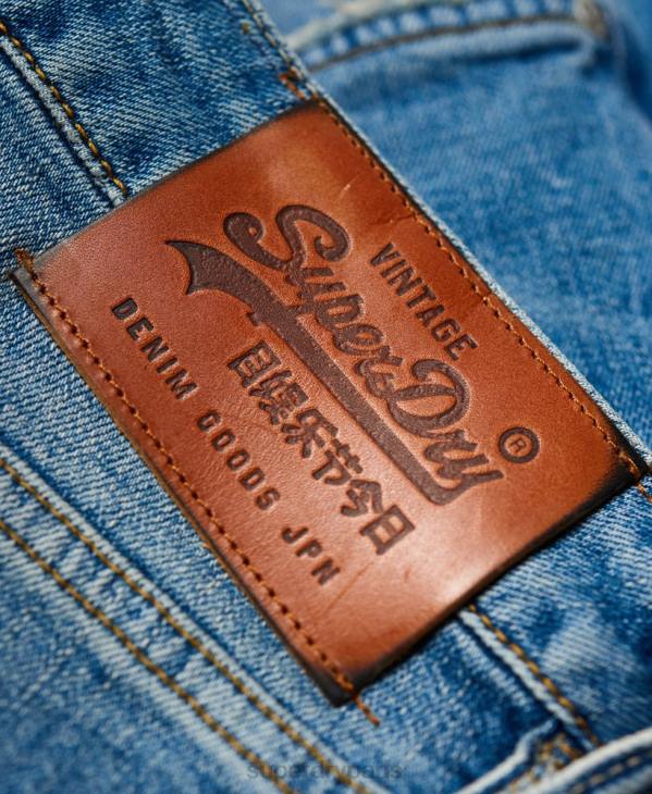 Superdry Hommes jean droit daman D64Z1234 vêtements jeans