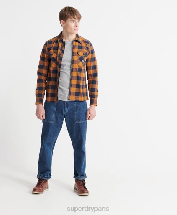 Superdry Hommes jean facile à fatiguer lionel D64Z1233 vêtements bleu