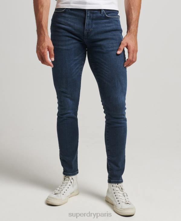 Superdry Hommes jean skinny vintage D64Z1206 vêtements bleu foncé