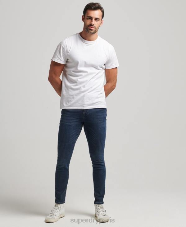 Superdry Hommes jean skinny vintage D64Z1206 vêtements bleu foncé
