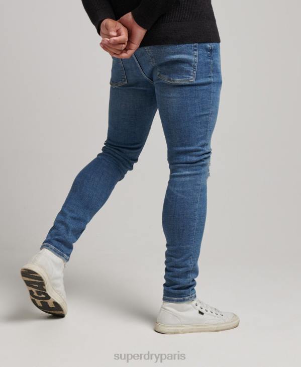Superdry Hommes jean skinny vintage D64Z1223 vêtements bleu clair