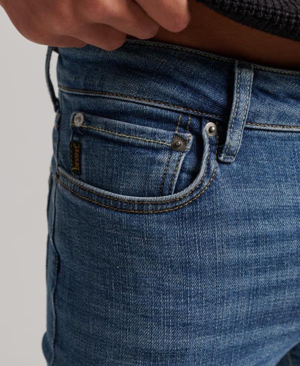 Superdry Hommes jean skinny vintage D64Z1223 vêtements bleu clair