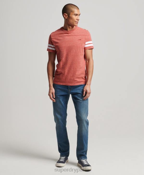 Superdry Hommes jean slim droit en coton bio D64Z1229 vêtements bleu
