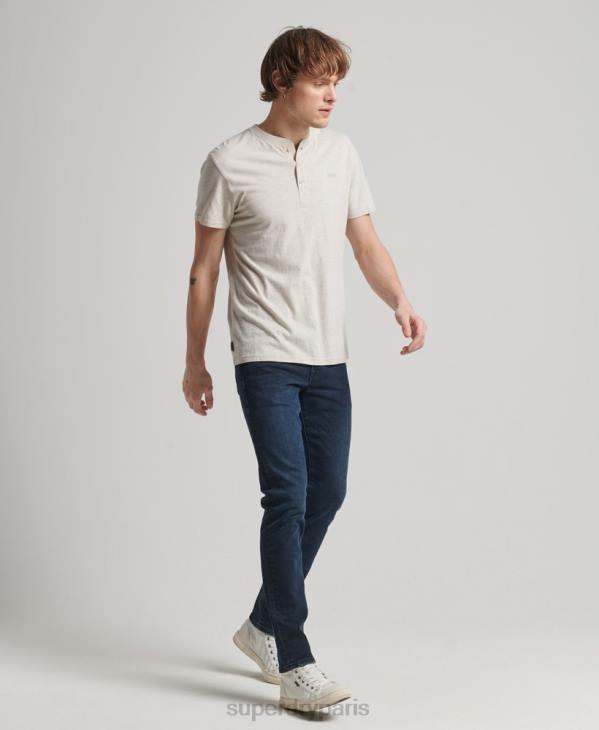 Superdry Hommes jean slim en coton bio D64Z1205 vêtements bleu foncé