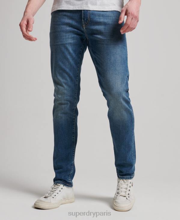 Superdry Hommes jean slim en coton bio D64Z1207 vêtements bleu