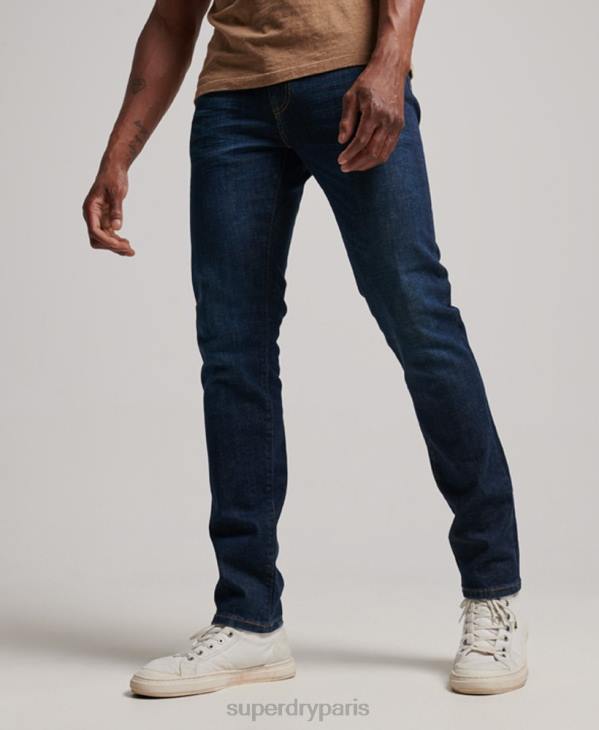Superdry Hommes jean slim en coton bio D64Z1224 vêtements bleu