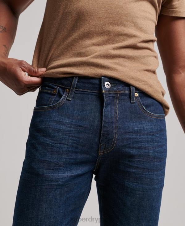 Superdry Hommes jean slim en coton bio D64Z1224 vêtements bleu